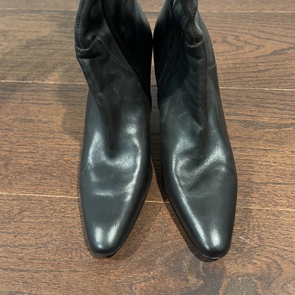 New York Transit Dark Brown Leather Boots Size 9 - Picture 4 of 7